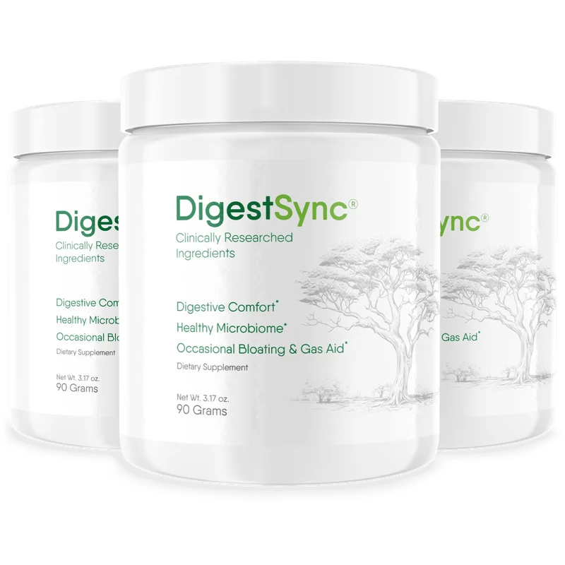DigestSync Gut & Digestive Supplement Bottle (3 Bottle / 90 Day Pack)